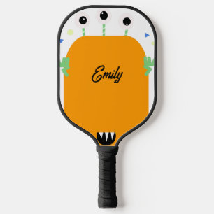 Funny Kids Monster Googly Eyes Pickleball Paddle