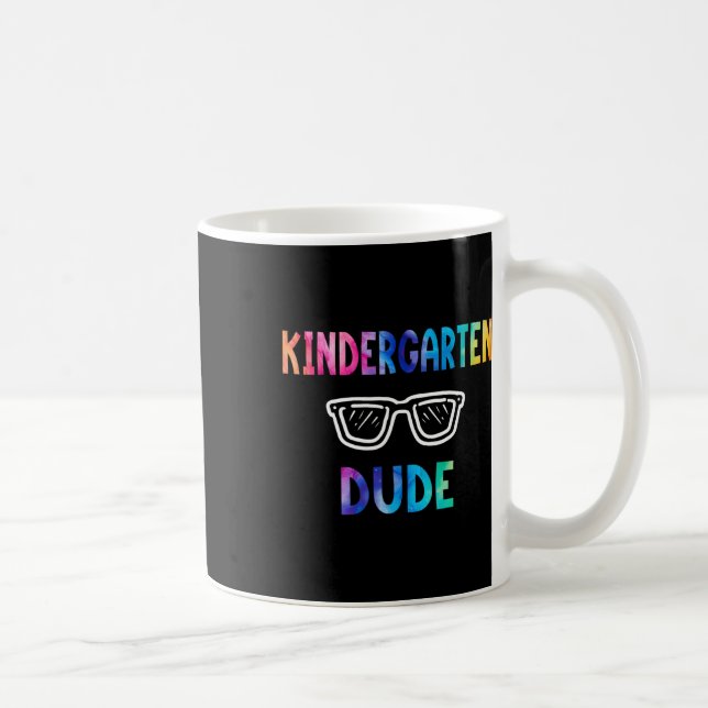 Funny Kids Rainbow Back To School Hello Kindergart Coffee Mug (Right)