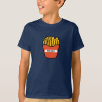 Funny kids t-shirt celebrating fry day