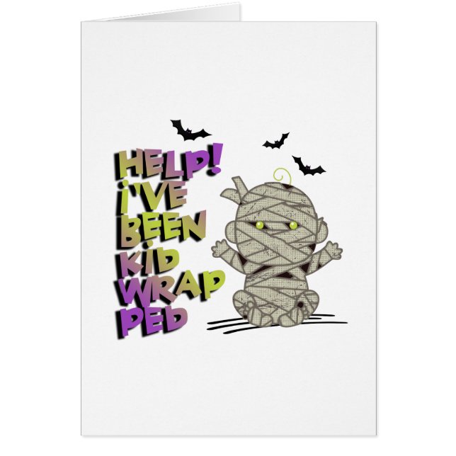 Funny Kidwrapped Mummy Baby Green ID683 (Front)