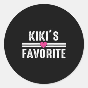 Funny Kiki'ss Favorite Son Daughter I'm Kiki's's F Classic Round Sticker