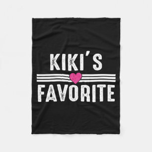 Funny Kiki'ss Favorite Son Daughter I'm Kiki's's F Fleece Blanket