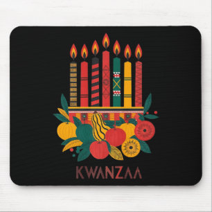 Funny Kinara Seven Candles Kwanzaa Celebration 1 Mouse Mat