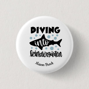 Funny kindergarten kid's gift 3 cm round badge