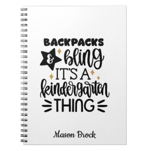 Funny Kindergarten personalized gift Notebook