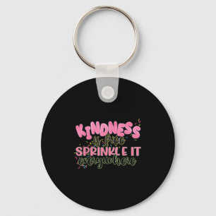 Funny Kindness Is Free Sprinkle It Everywhere Retr Key Ring