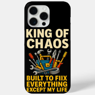 Funny King of Chaos iPhone 15 Pro Max iPhone 15 Pro Max Case