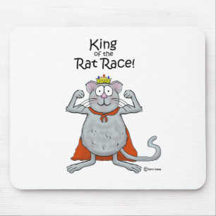 Funny King of the Rat Race Boss Boss's Day Mouse Mat