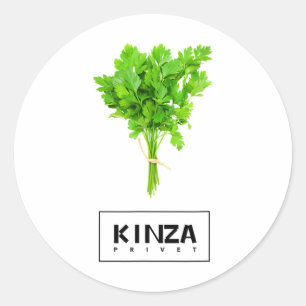 Funny Kinza Privet Chavel Gussi Ukraine Classic Round Sticker