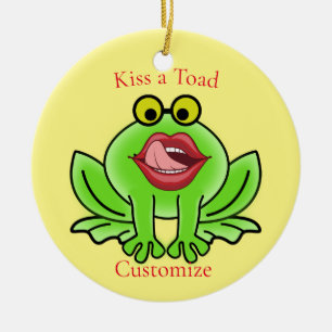 Funny Kiss A Toad Thunder_Cove Ceramic Tree Decoration