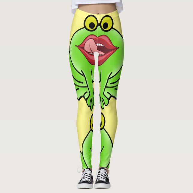 Funny Kiss A Toad Thunder_Cove Leggings (Front)
