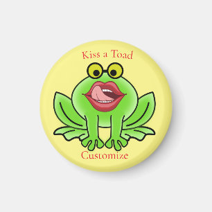 Funny Kiss A Toad Thunder_Cove Magnet