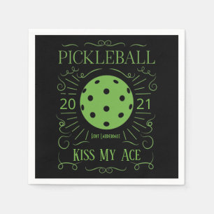 Funny Kiss My Ace Pickleball Napkin