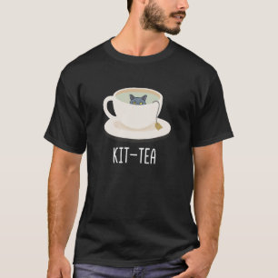 Funny Kit-Tea Cat Funny British Shorthaired Cat T-Shirt