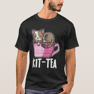 Funny Kit tea or kitty Cat Ever Colourful cat and  T-Shirt