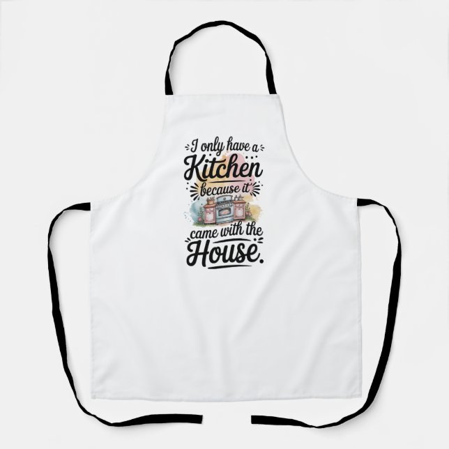 Funny Kitchen - Chef & Cooking Gift Apron (Front)