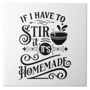funny kitchen homemade word art tile