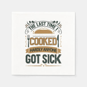 Funny Kitchen Humour Quote Napkin