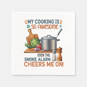 Funny Kitchen Quote Design (2) Napkin