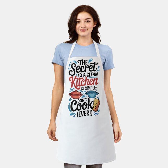 Funny Kitchen Sarcastic Cooking Humour Apron (Worn)