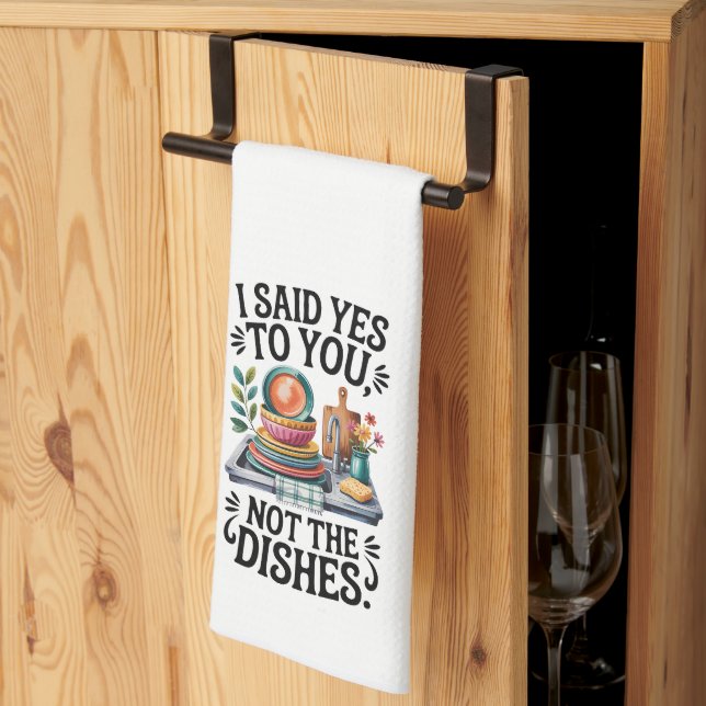 Funny Kitchen Series Design #11 Tea Towel (Thirds Fold)