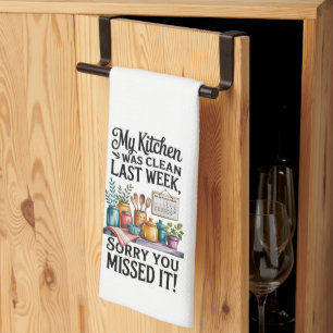 Funny Kitchen Series Design #1 Tea Towel