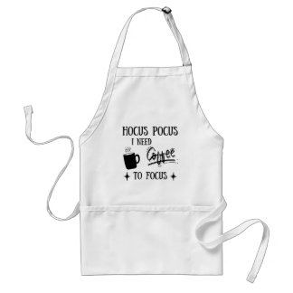 Funny Kitchen White Apron for Coffee Lovers