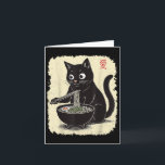 Funny Kitten Eating Ramen Japanese Kawaii Anime Ca Card<br><div class="desc">Funny Kitten Eating Ramen Japanese Kawaii Anime Cat Lovers</div>