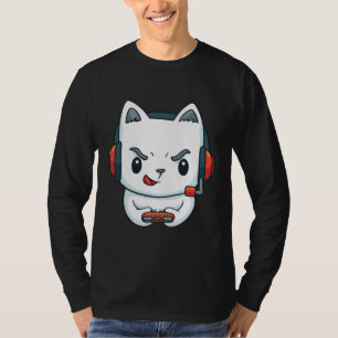 Funny Kitten Gamer T-Shirt
