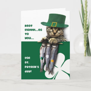 Funny Kitten St. Patrick's Day Greeting Cards