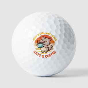 Funny Kitty Wisdom Golf Balls