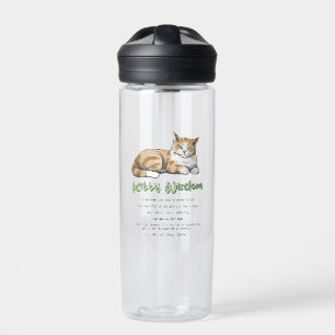 Funny Kitty Wisdom Water Bottle
