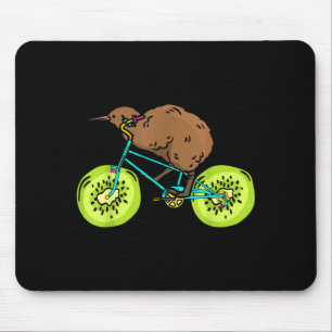 Funny Kiwi Biker Cycling Gift New Zealand  Mouse Mat
