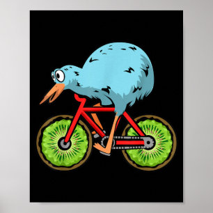 Funny Kiwi Gift For Men Women Cool Kiwi Bird New Poster