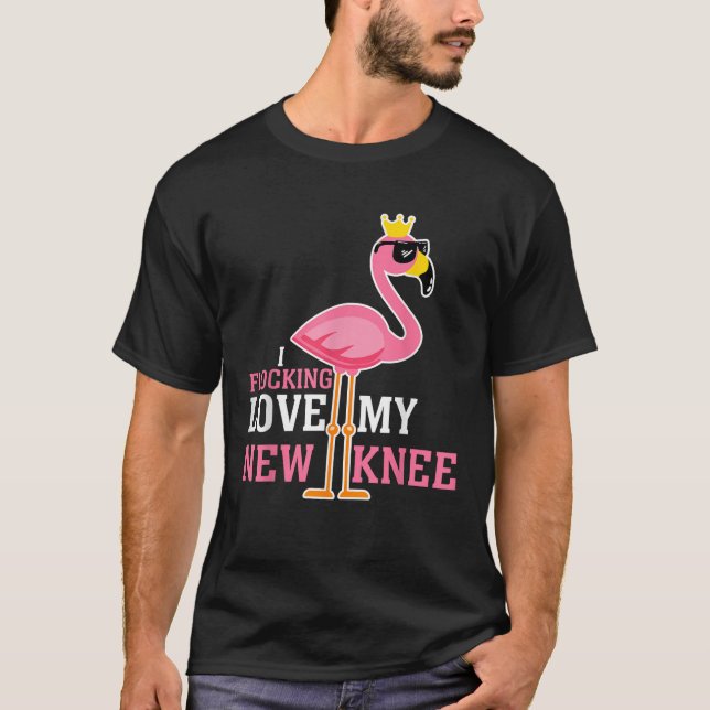 Funny Knee Replacement Surgery Get Well Soon Joke  T-Shirt (Front)