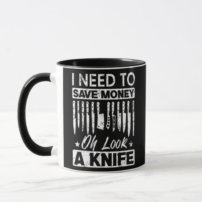 Funny Knife For Men Women Collectible Knives Mug (Left)