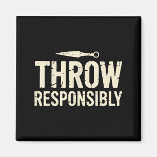 Funny Knife Throwing Magnet