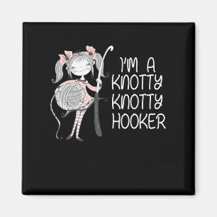 Funny Knitter Crafting Knitting Yarn Lover Magnet