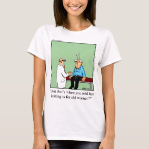 Funny Knitting For Old Ladies Tee Shirt