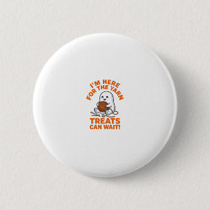 Funny Knitting Ghost Vintage Engraving Design_1 6 Cm Round Badge