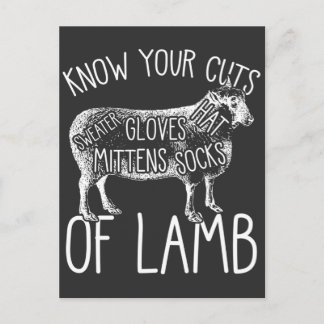 Funny Knitting Mum crochet Lamb Wool Yarn Knitter Postcard