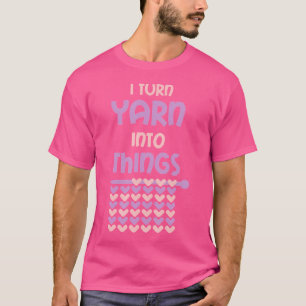 Funny Knitting Retirement Crochet Yarn T-Shirt