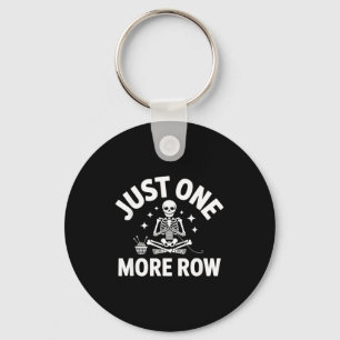Funny Knitting Skeleton Hobby Crochet Humor Yarn L Key Ring