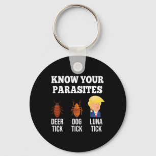 Funny Know Your Parasites Anti Trump Tick 2024 Ele Key Ring