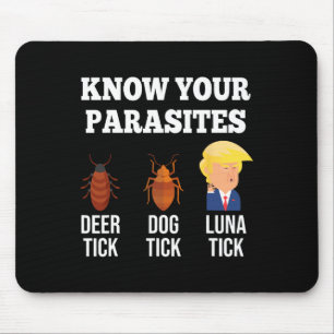 Funny Know Your Parasites Anti Trump Tick 2024 Ele Mouse Mat