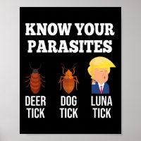 Funny Know Your Parasites Anti Trump Tick 2024 Ele