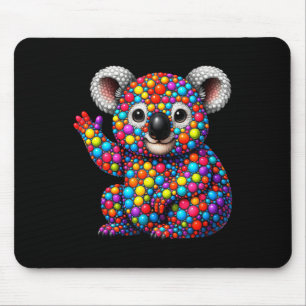 Funny Koala Lovers Polka Dots Happy Dot Day Girls Mouse Mat