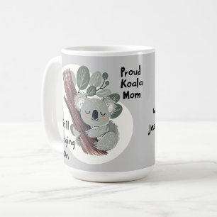 Funny Koala Mom "Still Clinging On" Cute Mom Gift Coffee Mug