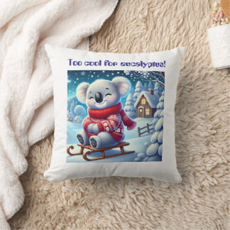 Funny Koala Nursery Pillow for Kids’ Rooms