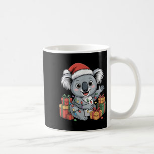 Funny Koala Santa Hat Animals Lovers Ugly Christma Coffee Mug